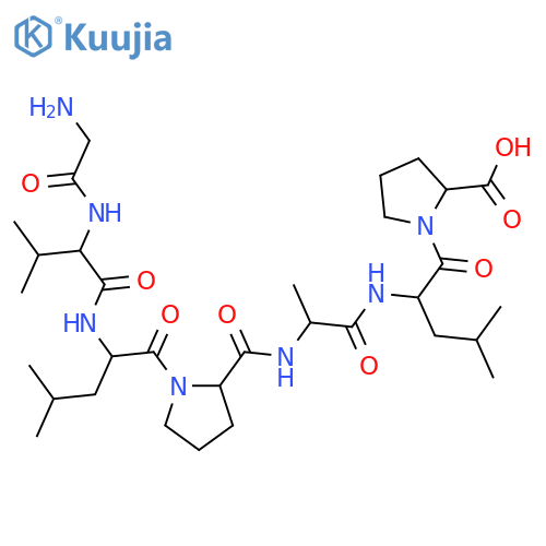 L-Proline, glycyl-L-valyl-L-leucyl-L-prolyl-L-alanyl-L-leucyl- structure