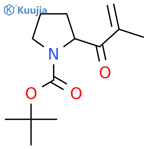 Tert-butyl 2-(2-methylprop-2-enoyl)pyrrolidine-1-carboxylate structure