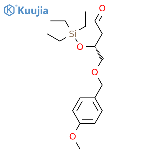 Butanal, 4-[(4-methoxyphenyl)methoxy]-3-[(triethylsilyl)oxy]-, (3R)- structure