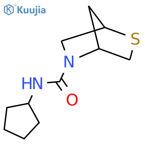 N-cyclopentyl-2-thia-5-azabicyclo[2.2.1]heptane-5-carboxamide structure