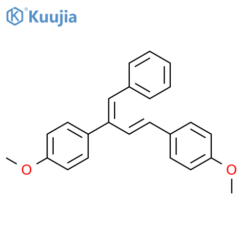 Benzene, 1,1'-[3-(phenylmethylene)-1-propene-1,3-diyl]bis[4-methoxy- structure