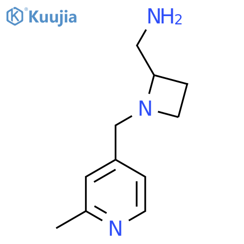 {1-(2-methylpyridin-4-yl)methylazetidin-2-yl}methanamine structure