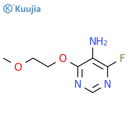 4-Fluoro-6-(2-methoxyethoxy)pyrimidin-5-amine structure