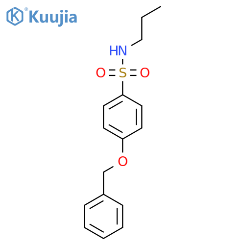 4-(benzyloxy)-N-propylbenzene-1-sulfonamide structure