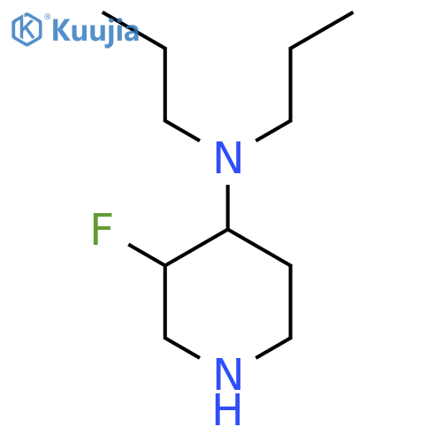 3-fluoro-N,N-dipropylpiperidin-4-amine structure