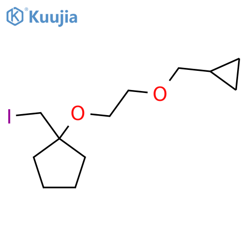 1-2-(cyclopropylmethoxy)ethoxy-1-(iodomethyl)cyclopentane structure
