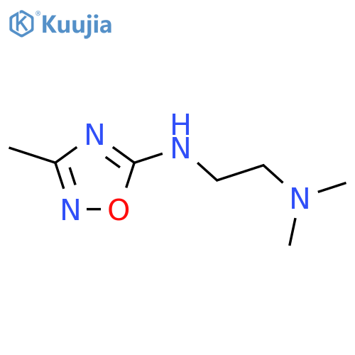 N-2-(dimethylamino)ethyl-3-methyl-1,2,4-oxadiazol-5-amine structure