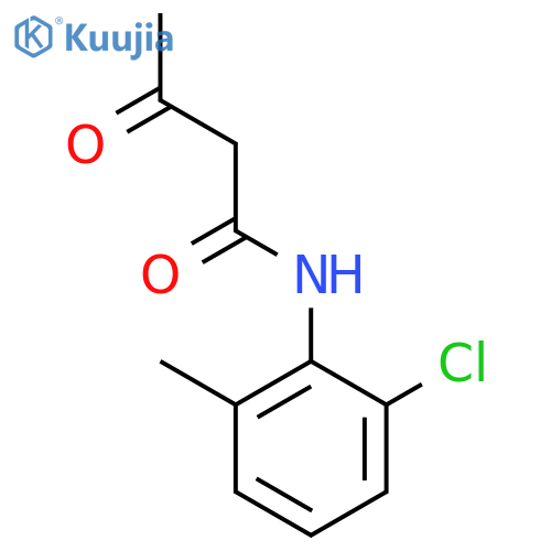 N-(3-chloro-2-methylphenyl)-3-oxobutanamide structure