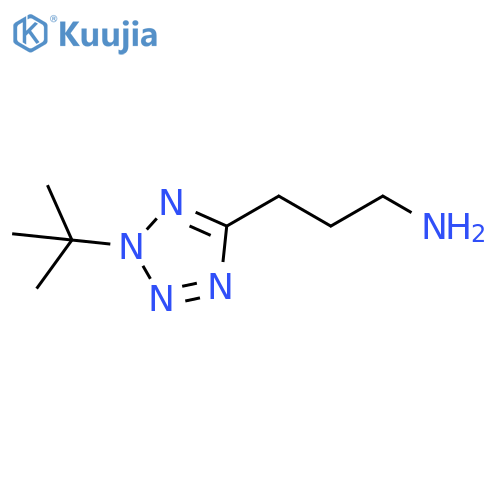 3-(2-tert-butyl-2H-1,2,3,4-tetrazol-5-yl)propan-1-amine structure