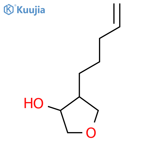 4-(pent-4-en-1-yl)oxolan-3-ol structure