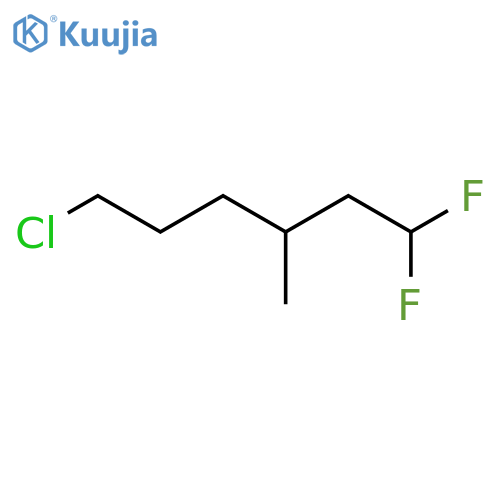 Hexane, 6-chloro-1,1-difluoro-3-methyl- structure