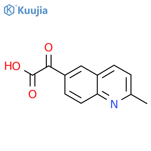 2-(2-methylquinolin-6-yl)-2-oxoacetic acid structure