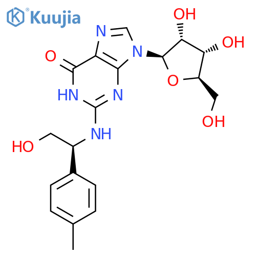 Guanosine, N-[(1S)-2-hydroxy-1-(4-methylphenyl)ethyl]- structure