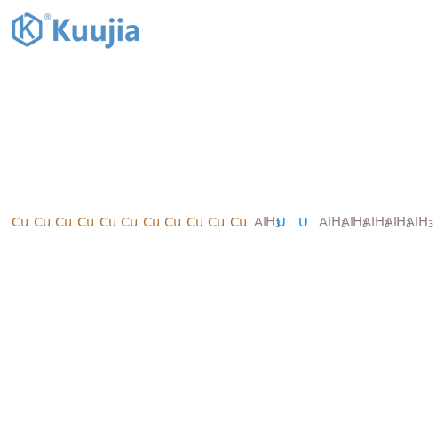 Aluminum, compd. with copper and uranium (6:11:2) structure
