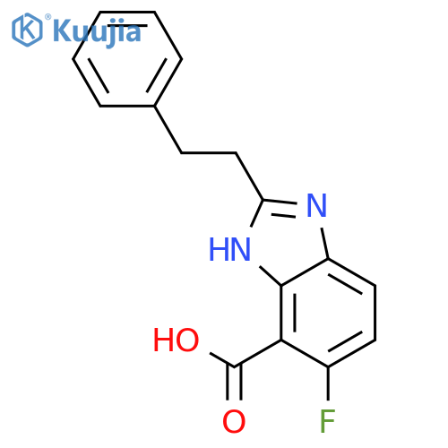 1H-Benzimidazole-4-carboxylic acid, 5-fluoro-2-(2-phenylethyl)- structure