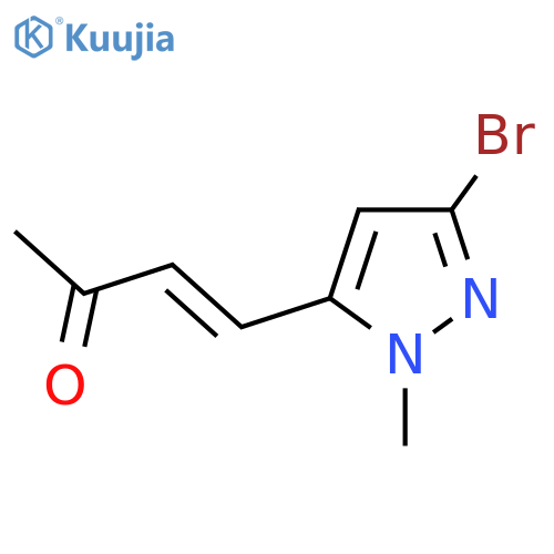 4-(3-bromo-1-methyl-1H-pyrazol-5-yl)but-3-en-2-one structure