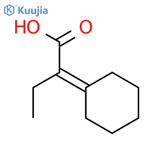Butanoic acid,2-cyclohexylidene- structure