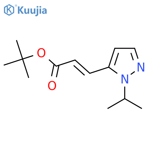tert-butyl (2E)-3-1-(propan-2-yl)-1H-pyrazol-5-ylprop-2-enoate structure