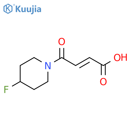 (E)-4-(4-fluoropiperidin-1-yl)-4-oxobut-2-enoic acid structure