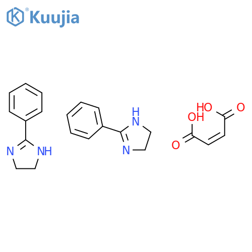 1H-Imidazole, 4,5-dihydro-2-phenyl-, (2Z)-2-butenedioate (2:1) structure