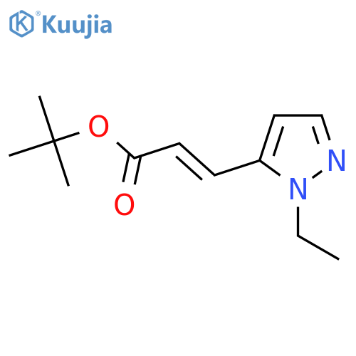 tert-butyl (2E)-3-(1-ethyl-1H-pyrazol-5-yl)prop-2-enoate structure