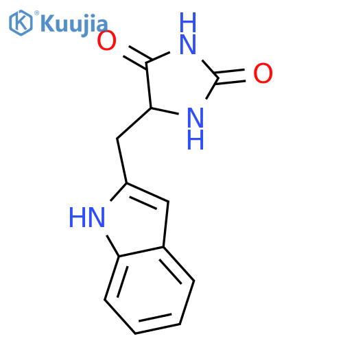 2,4-Imidazolidinedione, 5-(1H-indol-2-ylmethyl)- structure