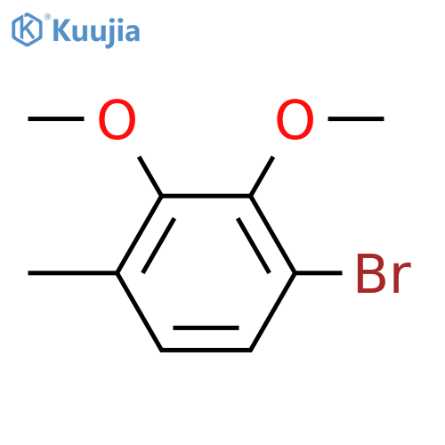Benzene, 1-bromo-2,3-dimethoxy-4-methyl- structure