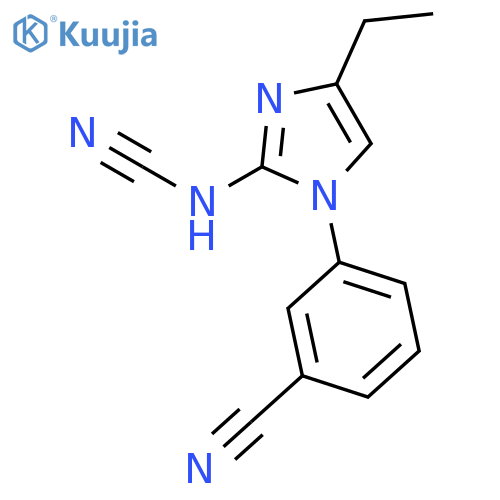 Cyanamide, [1-(3-cyanophenyl)-4-ethyl-1H-imidazol-2-yl]- structure