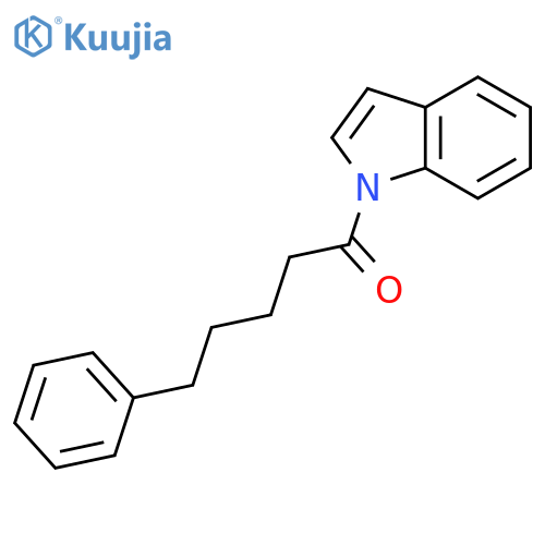 1H-INDOLE, 1-(1-OXO-5-PHENYLPENTYL)- structure