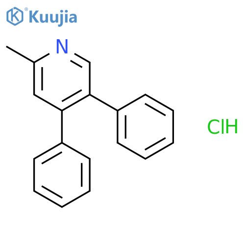 Pyridine, 2-methyl-4,5-diphenyl-, hydrochloride structure