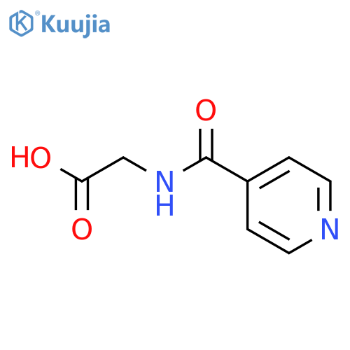 2-(pyridin-4-ylformamido)acetic acid structure