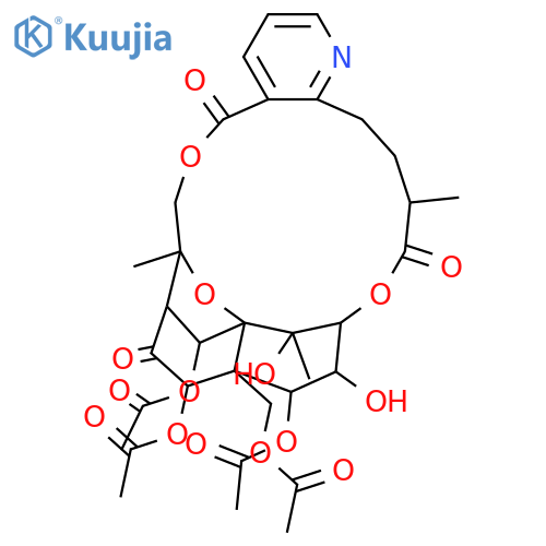Per(deacyl)wilforine; 8-Ketone, 1,6,9,14-tetra-Ac structure