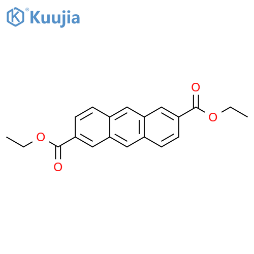 2,6-Anthracenedicarboxylic acid, diethyl ester structure