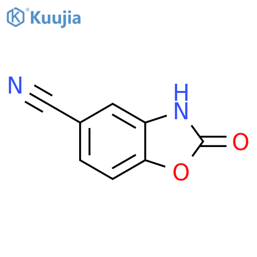 2-Oxo-2,3-dihydro-benzooxazole-5-carbonitrile structure