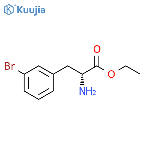 ethyl (2R)-2-amino-3-(3-bromophenyl)propanoate structure