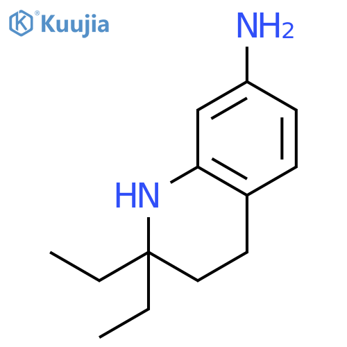 7-Quinolinamine, 2,2-diethyl-1,2,3,4-tetrahydro- structure