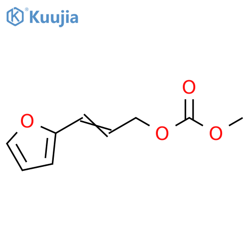 Carbonic acid, 3-(2-furanyl)-2-propenyl methyl ester structure