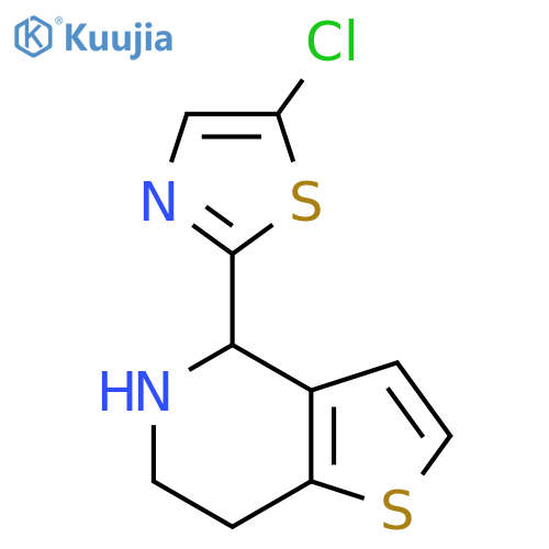 5-chloro-2-{4H,5H,6H,7H-thieno3,2-cpyridin-4-yl}-1,3-thiazole structure