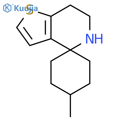 4-methyl-6',7'-dihydro-5'H-spirocyclohexane-1,4'-thieno3,2-cpyridine structure