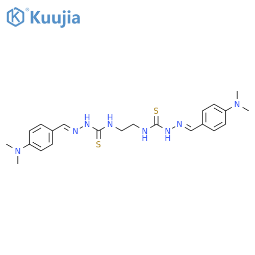 Hydrazinecarbothioamide, N,N'-1,2-ethanediylbis[2-[[4-(dimethylamino)phenyl]methylene]- structure
