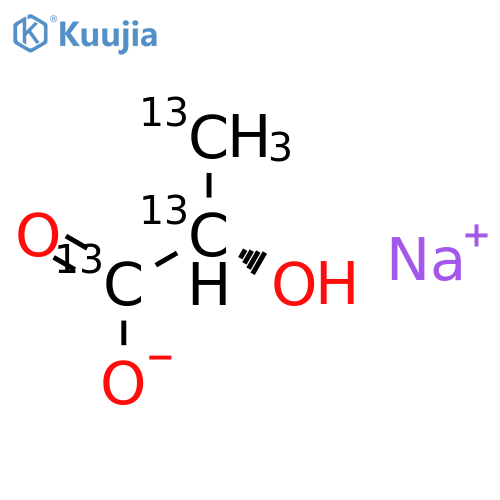 L-Lactic acid-13C3 sodium structure