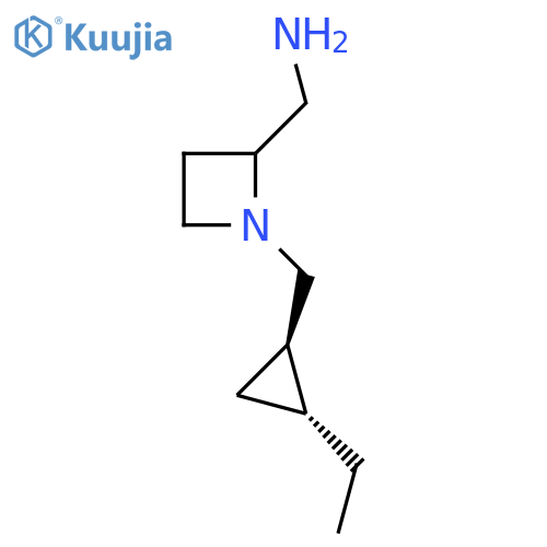 rac-(1-{(1R,2R)-2-ethylcyclopropylmethyl}azetidin-2-yl)methanamine structure