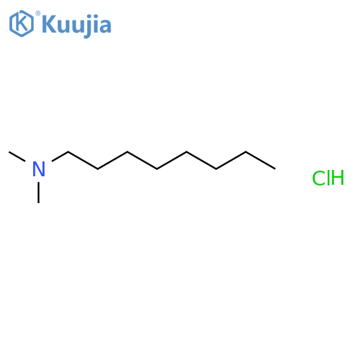 1-Octanamine, N,N-dimethyl-, hydrochloride structure