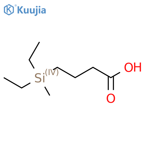 4-[Diethyl(methyl)silyl]butanoic acid structure