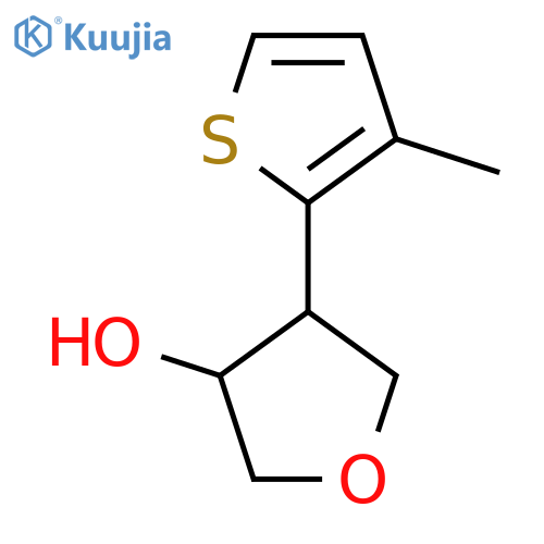 4-(3-methylthiophen-2-yl)oxolan-3-ol structure