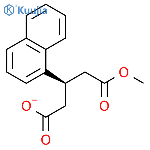 Pentanedioic acid, 3-(1-naphthalenyl)-, monomethyl ester, (R)- structure