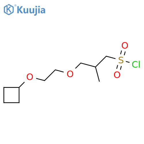 3-(2-cyclobutoxyethoxy)-2-methylpropane-1-sulfonyl chloride structure