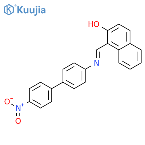 2-Naphthalenol, 1-[[(4'-nitro[1,1'-biphenyl]-4-yl)imino]methyl]- structure