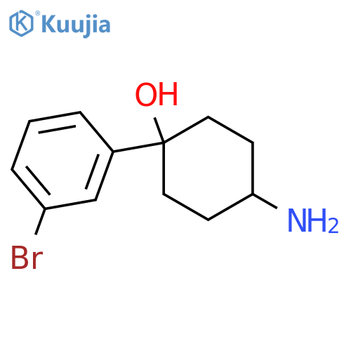 4-Amino-1-(3-bromophenyl)cyclohexan-1-ol structure