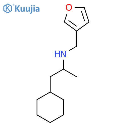 (1-cyclohexylpropan-2-yl)(furan-3-yl)methylamine structure